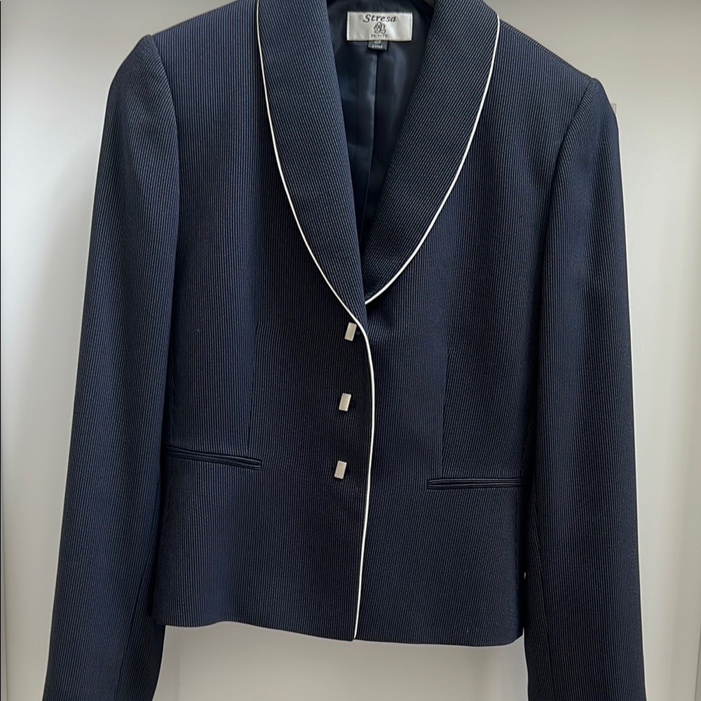 Stresa petite navy blazer